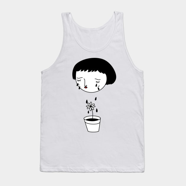 crying girl Tank Top by nihiliticia